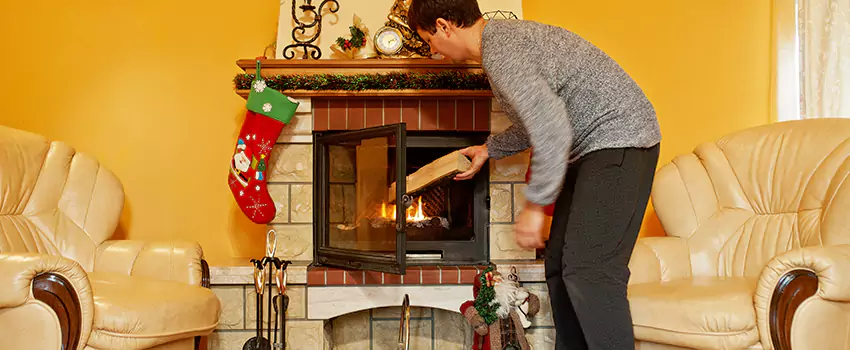 Rusted Metal Fireplace Restoration in Ankeny, Iowa